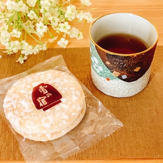 幸せおやつ♡お菓子とお茶（お煎餅）15